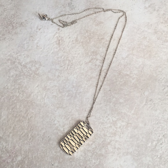 Gold and black pendant necklace